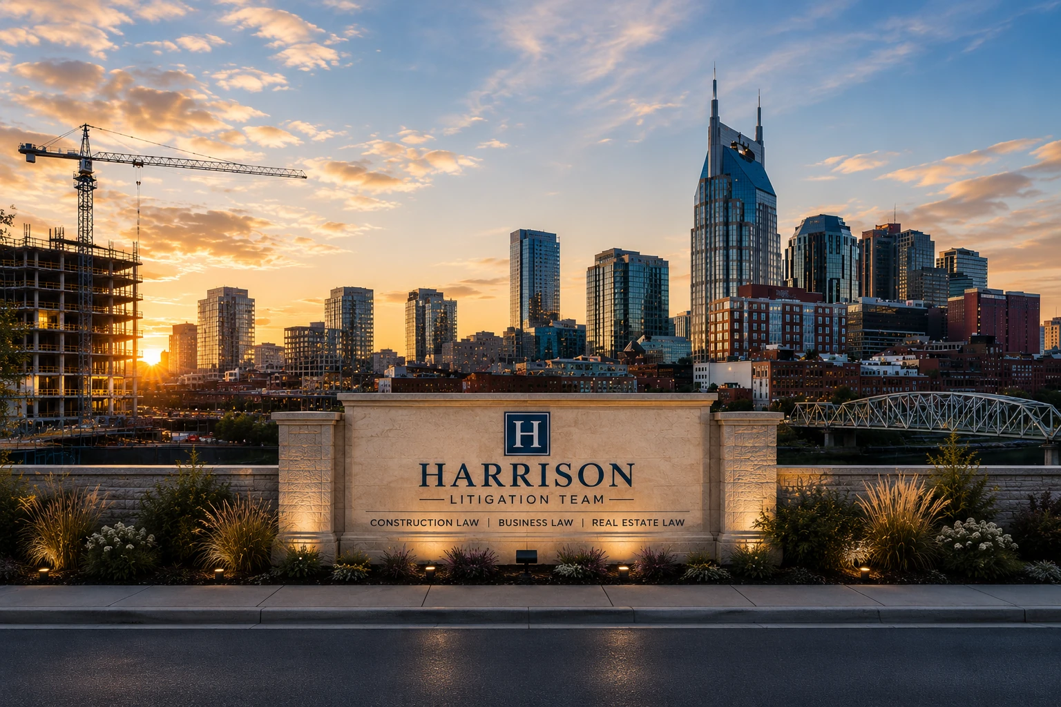Nashville skyline — Harrison Litigation Team